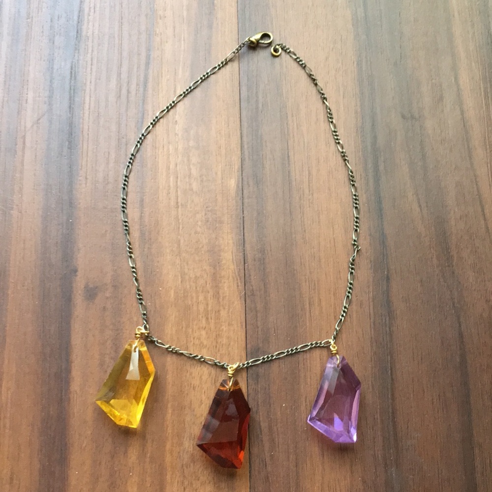 Anthro Gem Statement Necklace